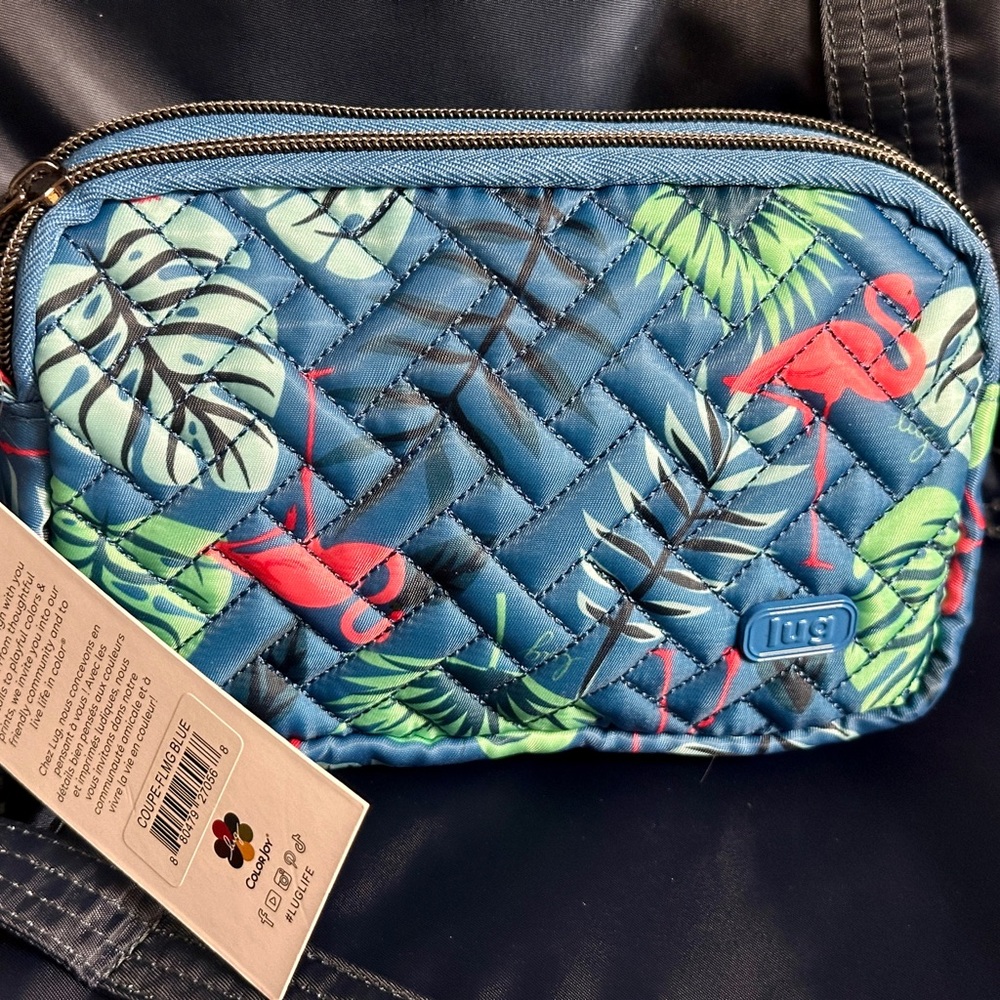 Lug Coupe Convertible Crossbody Bag (Flamingo Blue) NWT